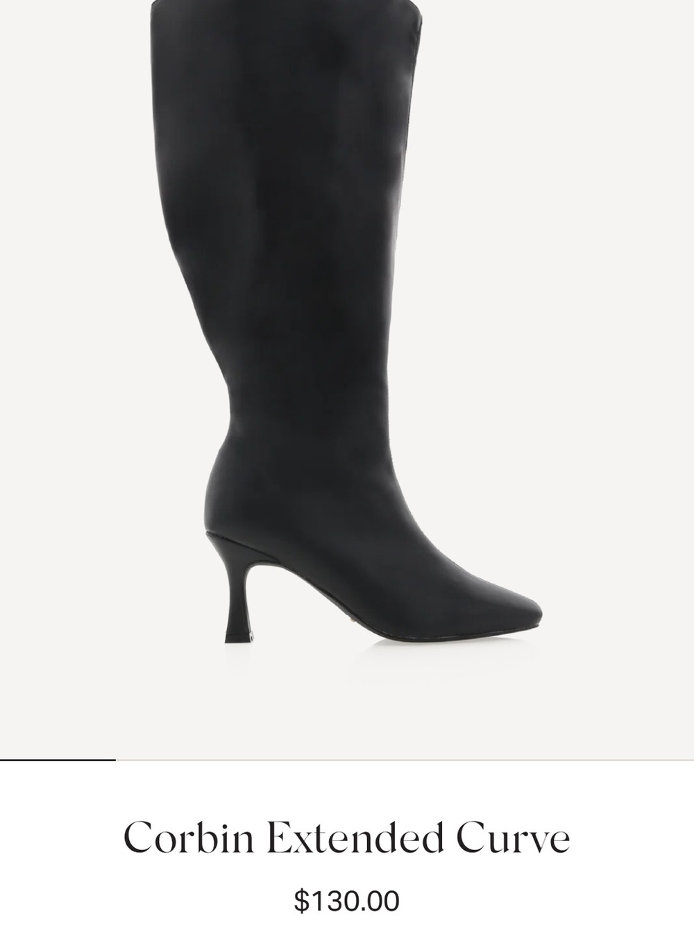 Billini Corbin Extended Curve Knee Boots in Black